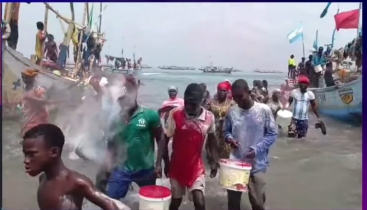 59 Fishermen Rescued After Pirate Attack Off Senya Bereku – Ghana Navy Springs Into Action