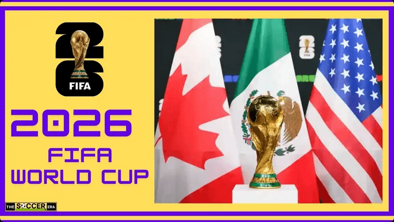 Official branding for the 2026 FIFA World Cup co-hosted by USA, Canada, and Mexico (Credit: FIFA)