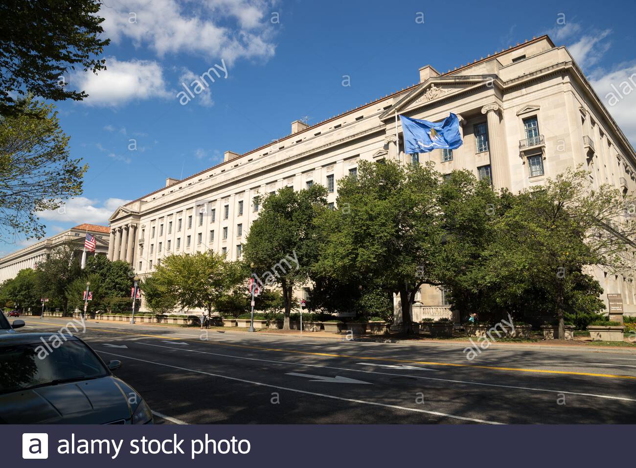 United States Department of Justice building in Washington DC — connected to Ken Ofori-Atta extradition proceedings, February 2026