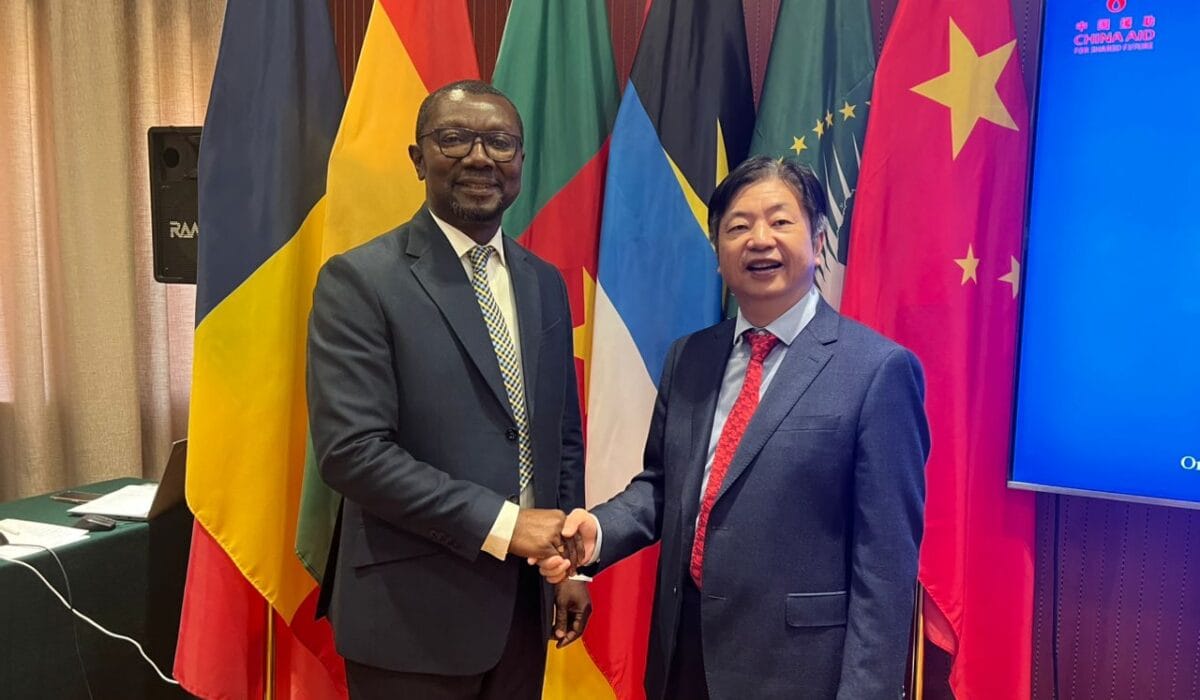 China Belt and Road Ghana infrastructure project site with local workers and construction equipment in 2026