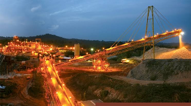 Aerial view of Damang Mine Ghana during the 2026 handover transition countdown