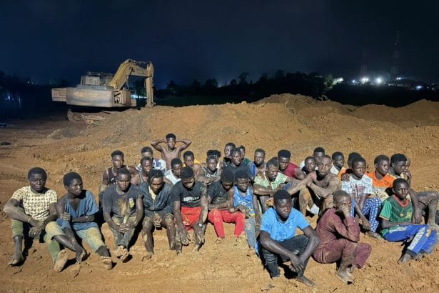 Ghana police arrest galamsey suspects Eastern Region mining equipment seized 2026