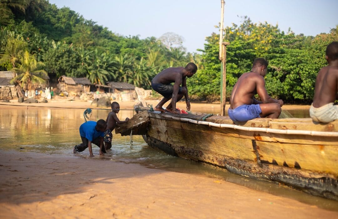 Tech-savvy Ghanaian professional working on AI remote jobs Ghana 2026 from a modern Accra workspace