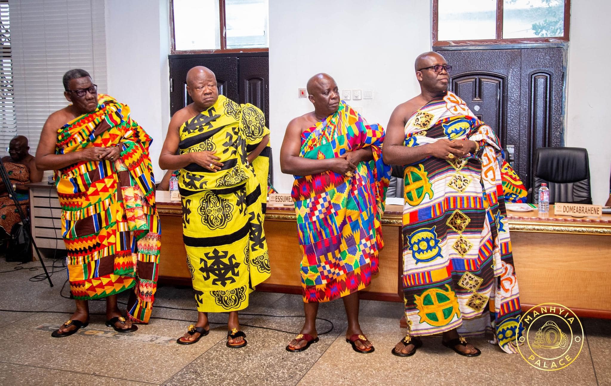 Parkoso Ashanti Region Ghana community traditional chiefs meeting family gathering