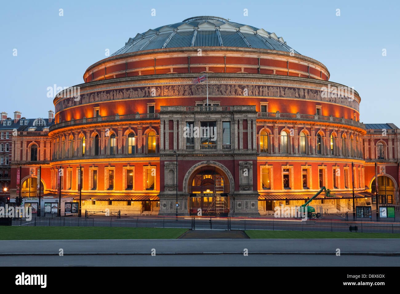 Royal Albert Hall exterior London night lights concert venue prestigious